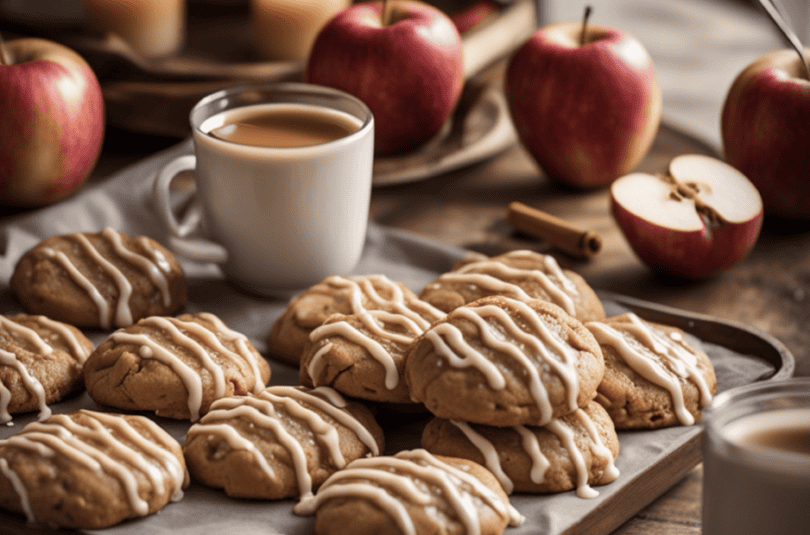 Brown Butter, Caramel Apple Cookies